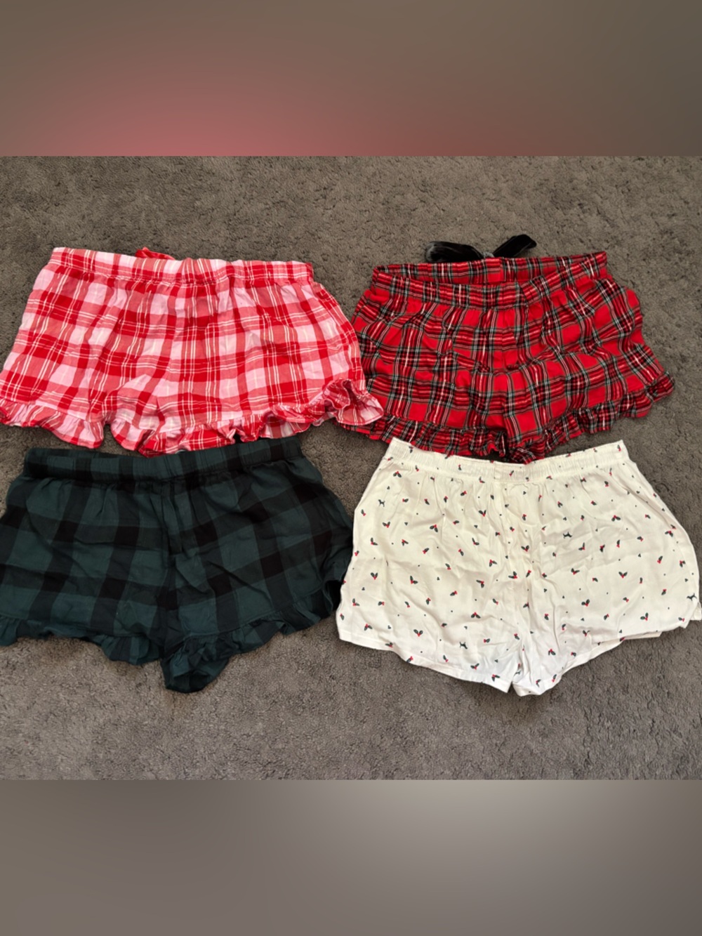 Lot of 4 PINK Victoria's Secret Pajama Shorts Size Small - Picture 4 of 4